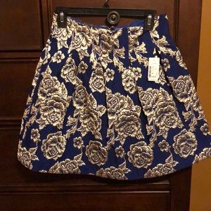 Navy Blue & Gold Skirt
